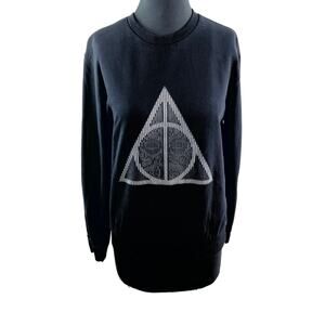 Harry Potter NAGINI Snake Deathly Hallows LOGO Slytherin Sweatshirt SIze Small S